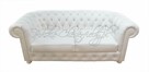 Skórzana Pikowana SOFA CHESTERFIELD CANON 2 OS. kryształki s - 4
