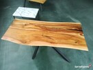 Stół Orzech lakier 70 x 151 Unikat - 3