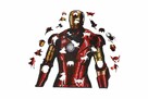 Puzzle Drewniane Premium EKO Iron Man 196 ei. Rozmiar L. - 1