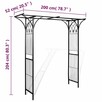 vidaXL Pergola ogrodowa, 200 x 52 x 204 cm - 4