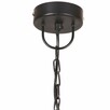 vidaXL Industrialna lampa wisząca, 25 W, czarna, okrągła, 30 - 7