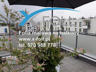 Folia matowa na szyby balkonowe - 2