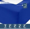 120x200 Niebieskie Prześcieradło z gumką 100% Bawełna - 3