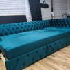 Narożnik chesterfield głęboko pikowany glamour producent - 12