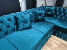 Narożnik chesterfield głęboko pikowany glamour producent - 1