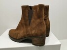 38 GABOR buty damskie botki brązowe zamsz na traperze obcas - 5