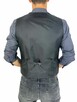 GIOVANNI PERA kamizelka męska D628 niebieska napisy jeans - 4