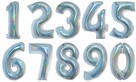 Balon foliowy-cyfra cyferka. W kształcie cyfry złote srebrne - 8
