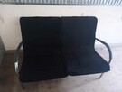 Kanapa sofa dwuosobowa polowa czarna kanapy sofy polowe - 7