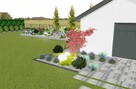Projekt ogrodu, tarasu, przedogródka, Wizualizacje 3D - 9