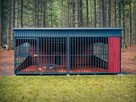 Kojec Klatka dla Psa Psów Wzmocniona z Podłogą Buda Dachem - 5