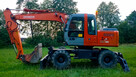 Koparka Hitachi ZX 130 W, podpory, pług, bez luzów, 3 921mtg - 3