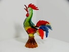 Figurka ze szkła Murano przedstawiająca koguta w dynamicznej - 3