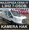 Ford Transit Automat 165KM L3H2 7-os. 130KM  Hak Super Niska Cena ! 1803 zł