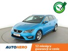 Seat Leon DSG full LED półskóra navi klima auto grzane fotele czujniki parkowani