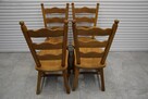 krzesła dębowe 4 sztuki - jak nowe - 3