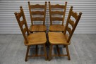 krzesła dębowe 4 sztuki - jak nowe - 2