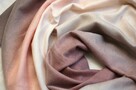 Pastelowy szal damski, kremowo-beżowo-szaro-różowy, kaszmir - 4