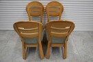 krzesła dębowe 4 sztuki - jak nowe - 3