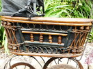 Ozdobny dekoracyjny wózek dziecięcy typu retro 60x50 cm. - 11