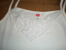 Sprzedam podkoszulkę damską, bawełnianą, białą, używaną. - 2