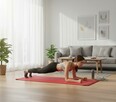 Mata do ćwiczeń fitness yogi 6mm TPE Pretorians czarno-czerw - 6