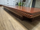 Vintage 135x85cm Elegancki, rzeźbiony stół Hepple White Engl - 7
