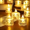 Świeczka solar LED znicz solarny na grób świeca bez baterii - 2