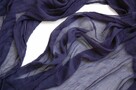 Szal jedwabny do sukni 200 x 100 cm jedwab kreszowany indygo - 3