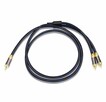 Kabel 0.5m wtyczka RCA do wtyczki 2RCA, do subwoofera - 7