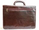 Sagan, nowa torba, teczka męska, skórzana, skóra, brąz - 7