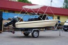 Łódź Motorowa Motorówka 40 KM Evinrude PRZYCZEPA Plandeka - 3
