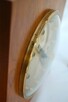 Zegar ścienny Weimar mosiądz teak modernizm Niemcy GDR - 10