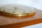 Zegar ścienny Weimar mosiądz teak modernizm Niemcy GDR - 11