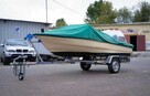 Łódź Motorowa Motorówka 40 KM Evinrude PRZYCZEPA Plandeka - 8