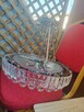 Żyrandol Kryształowy Lampa Sufitowa Sufit Srebrna kryształ - 4
