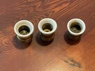 Stare oprawki mosiężna z porcelanką E27 - 3