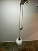 Stara lampa wisząca kuchenna z przeciwwagą porcelanową - 7