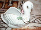 Sprzedam figurkę ceramiczną biały łabędź, stan dobry. - 3