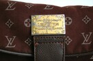 Zamszowa, brązowa torebka na ramię Louis Vuitton, replika - 4