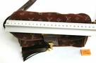 Zamszowa, brązowa torebka na ramię Louis Vuitton, replika - 12