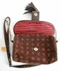 Zamszowa, brązowa torebka na ramię Louis Vuitton, replika - 9
