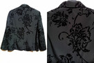 Gerry Weber czarna marynarka/żakiet damski 42XL kwiaty welur - 5