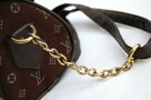 Zamszowa, brązowa torebka na ramię Louis Vuitton, replika - 7