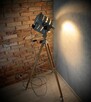 Lampa podłogowa loft Vintage teatralno filmowa PRL - 4