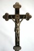 Przedwojenny metalowy drewniany tradycyjny krzyż krucyfiks - 3