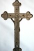 Przedwojenny metalowy drewniany tradycyjny krzyż krucyfiks - 9