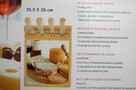 Drewniana deska do serów z 4 nożami 35,5 x 26 cm, Easy Life - 11