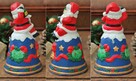 Święty Mikołaj, ręcznie malowana figurka, dzwonek, porcelana - 5