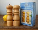 Solniczka i młynek do pieprzu Vasa, zestaw, drewno - 6
